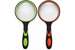 2 Packs 75mm 10x School Magnifying Glass for Kids Smooth Exploration