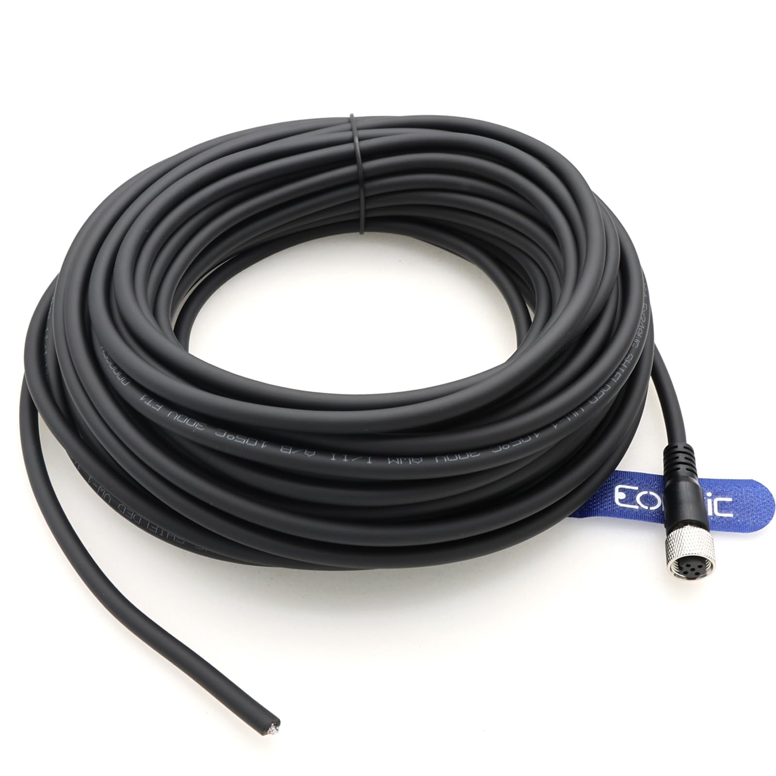 Industrieller M12 5-poliger Luftfahrt-Sensor-Stecker, elektrisches PVC-Kabel, 15 m