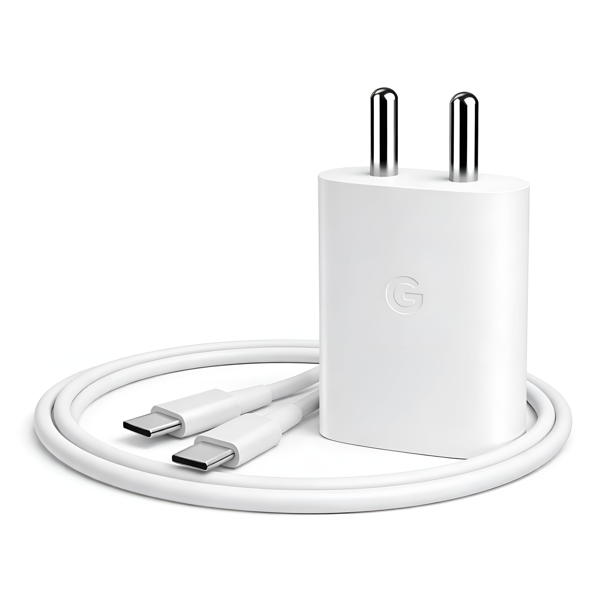 Google 30W Type-C Fast Charging Adapter Set with 1M Type C Cable, PD 3.0 Quick Rapid Charger for Pixel 10/10 Pro XL/9 Pro/9a/8/8 Pro/7 Series, Tablets, Chromebook, USB-C Devices – White-image-22