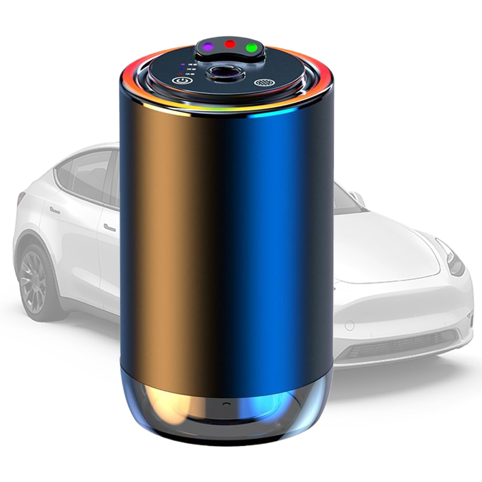 Désodorisant Auto avec Éclairage d'Ambiance Modes Réglables Éliminateur