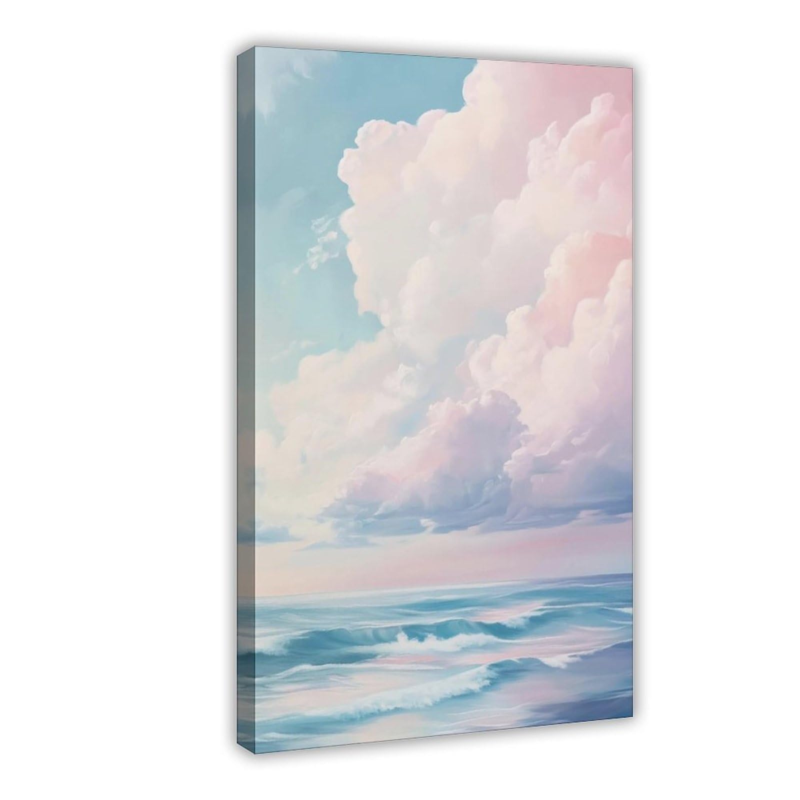 Bareronor Ocean Cloud Poster Canvas Poster Bedroom Decor Landscape Office Room Decor Gift 24" L X 36" W