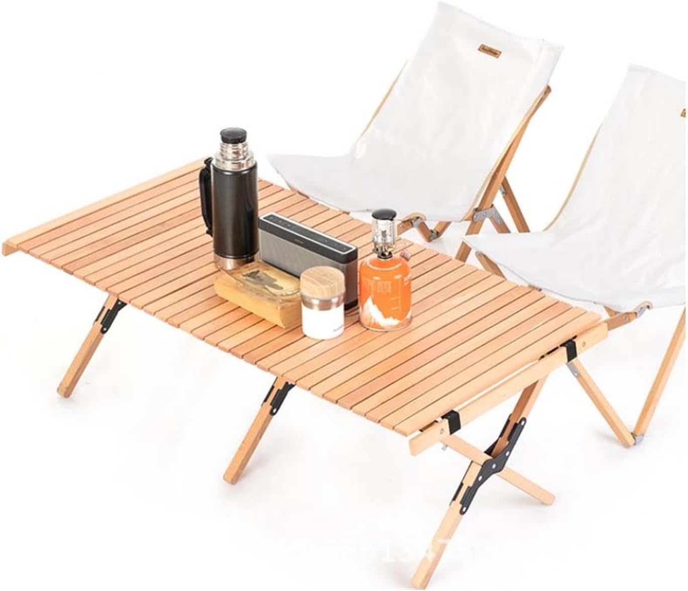 Folding Dining Table Outdoor Picnic Barbecue Tours Tableware Table for Camping Folding Egg Roll Table Portable Foldable Wood Table (Color : 90x60x43CM-01)