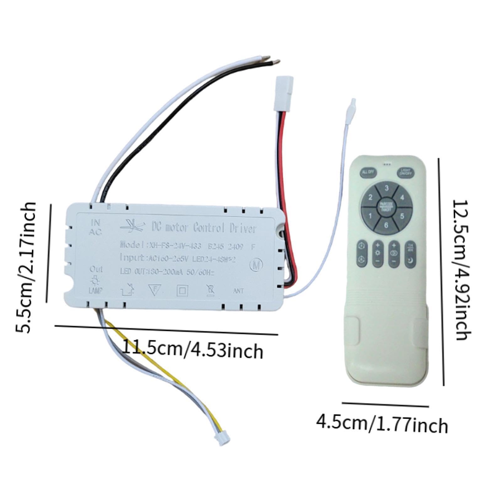 Entrada Del Receptor Del Ventilador de Techo 110-265V para Uso Doméstico Visible
