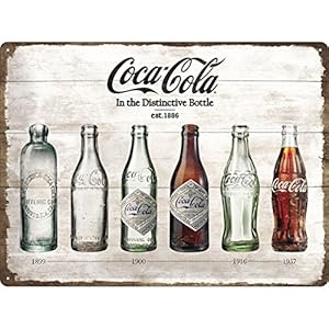 Nostalgic-Art Coca-Cola Bottle Timeline Blechschild 30x40