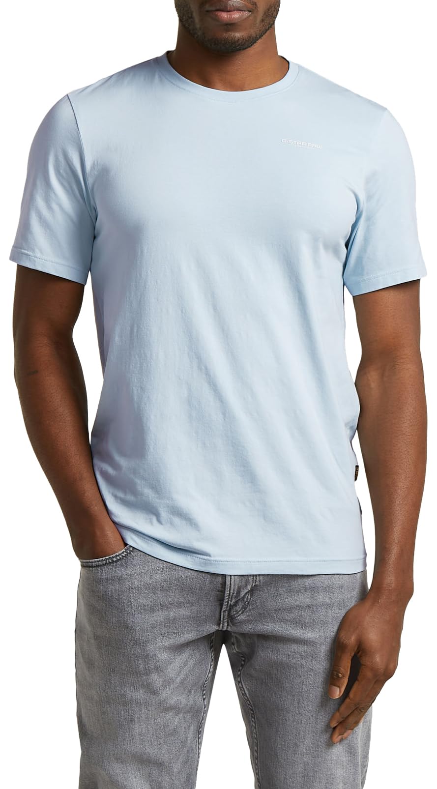 G-Star Raw C.V. Slim Base T-Shirt, Blue (Baby Blue D19070-c723-186), M Men