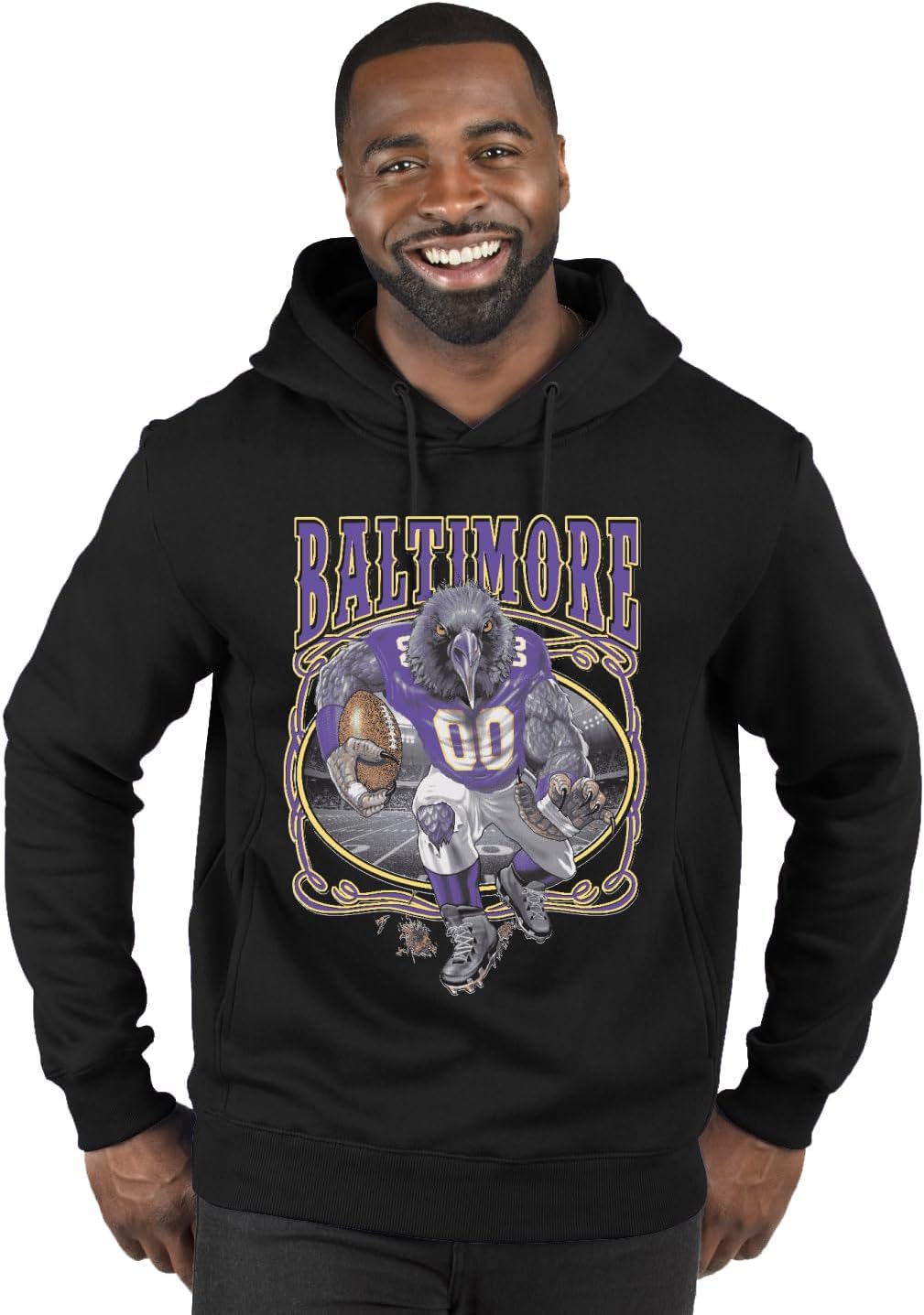 Wild Bobby Baltimore Fan | BAL Fantasy Football Sports Unisex Graphic Crewneck Sweatshirt