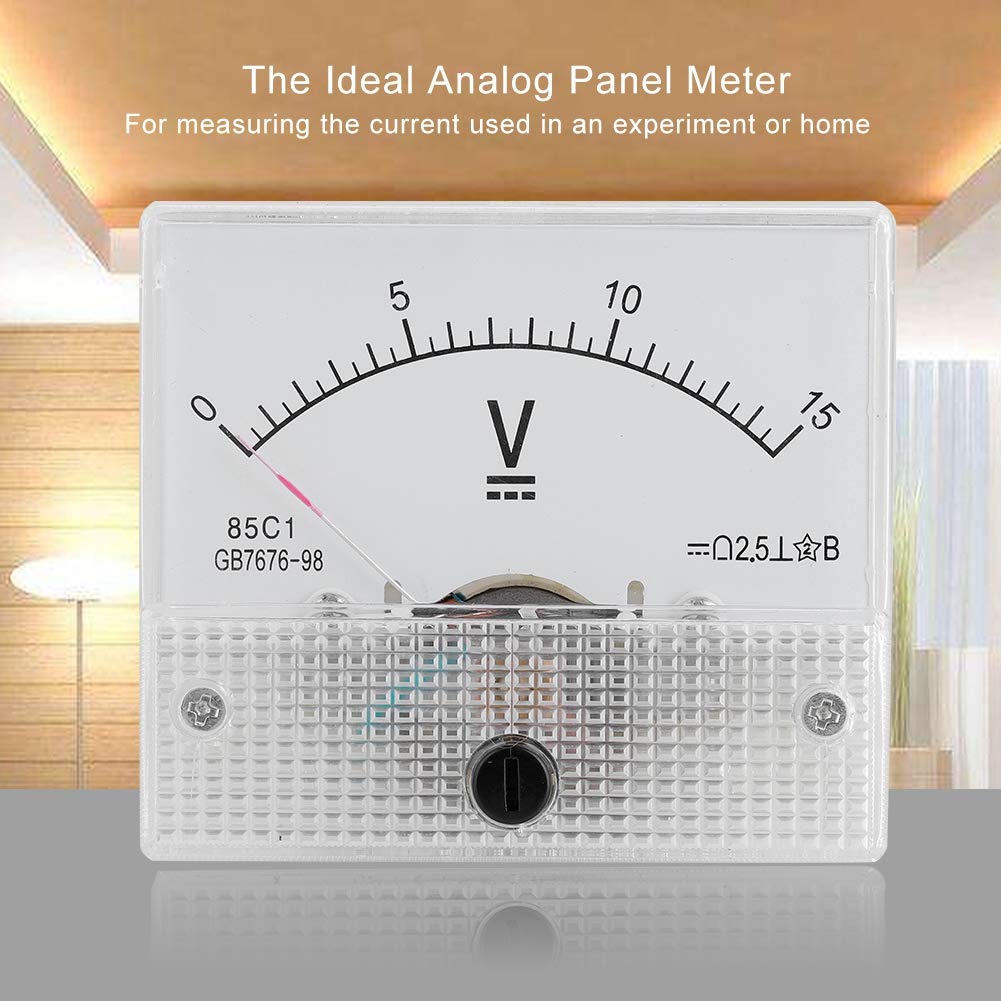 DC Analog 85C1 Woltomierz Prądu Napięcie 2.5 dokładność Napięcia Woltomierz Analogowy Panel do Eksperymentów (Pomiar ciśnienia 0-15V)
