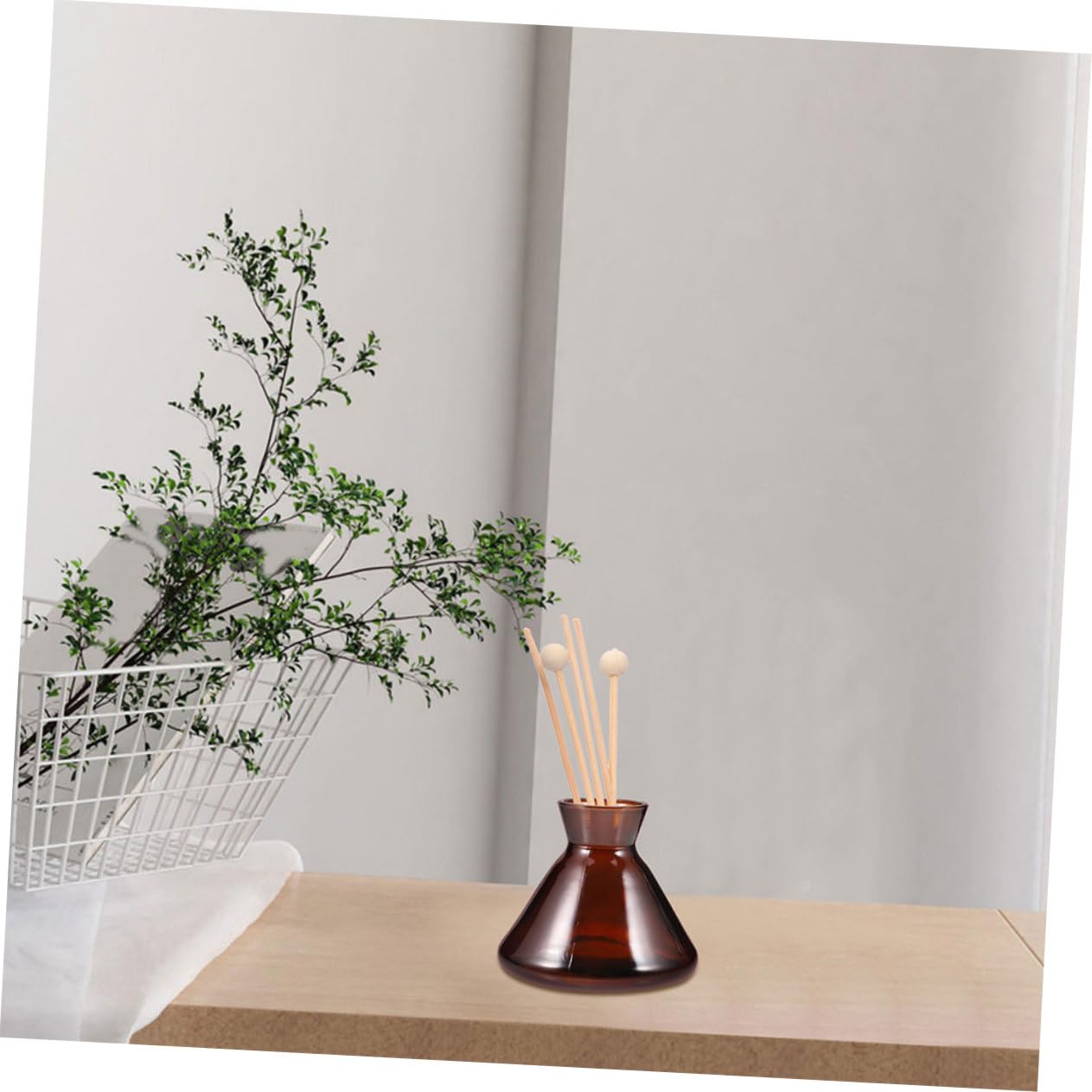 POPETPOP 2pezzi Bottiglia Diffusore Aromatico Ricaricabili per Profumare Ambienti con Oli Essenziali Design Elegante per Decorazione Casa e Aromaterapia