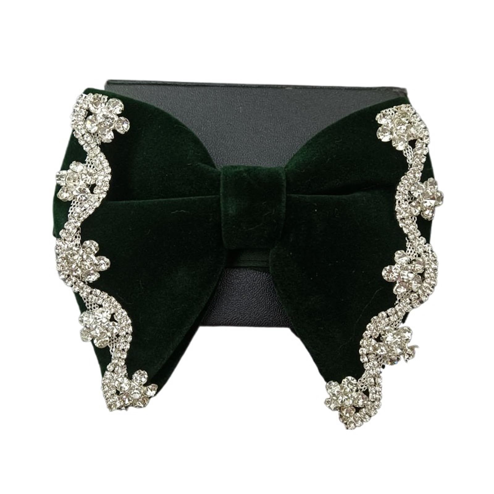 Papillon Uomo Papillon in velluto con strass retrò