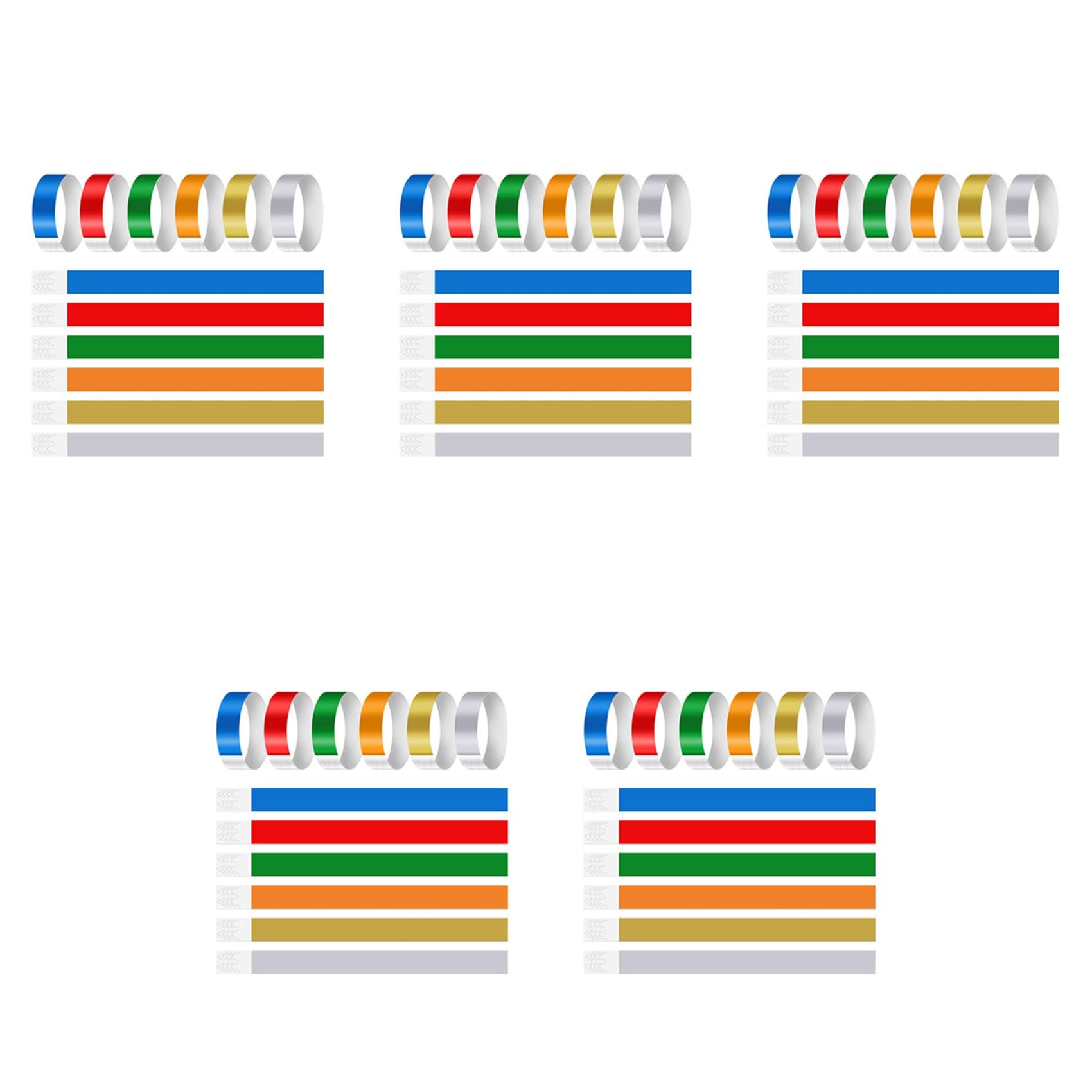ISTOVO 3000 Bracelets de Couleur pour événements, Bracelets D'Identification D'Activité Légers et Imperméables en Papier Synthétique