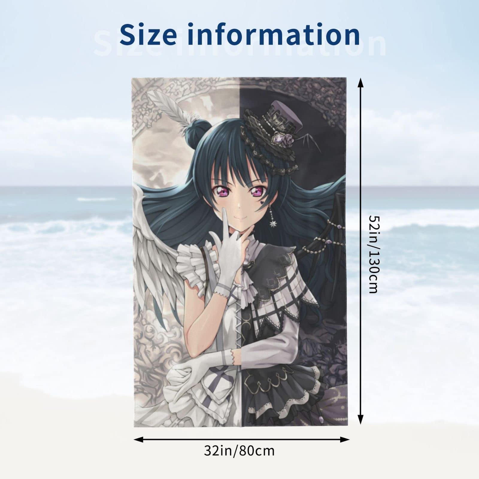 Amazon｜ラブライブ スクスタ 津島善子 バスタオル マイクロファイバー