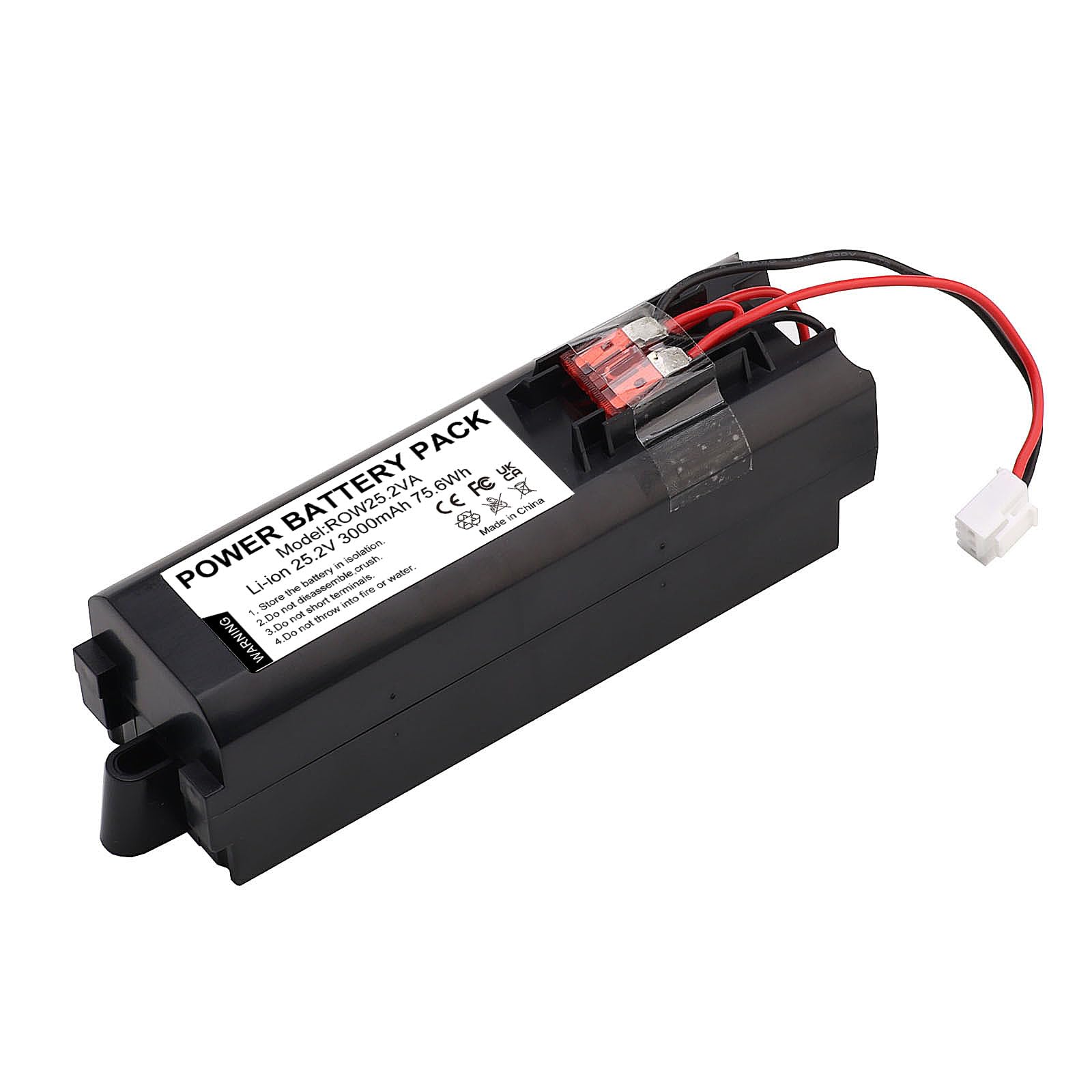 Batería de Ion de Litio 25.2V 3000mAh para Rowenta Air Force Extreme - Repuesto para RS-RH5274, RH8827WO, RH8828WO, RH8829WO, RH8870WO, RH887101