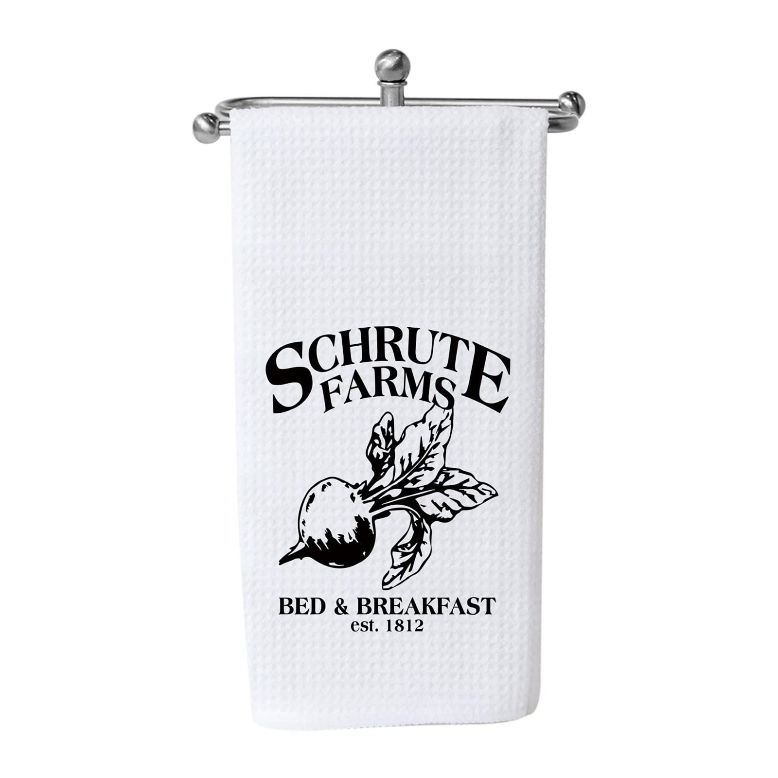 WCGXKO Funny TV Show Inspired Schrute Farms Bed & Breakfast Dwight Office Towel Housewarming Gift (Schrute Farms)