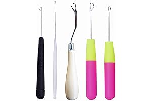 HAMIYELL 5pcs Hair Latch Hook Needles