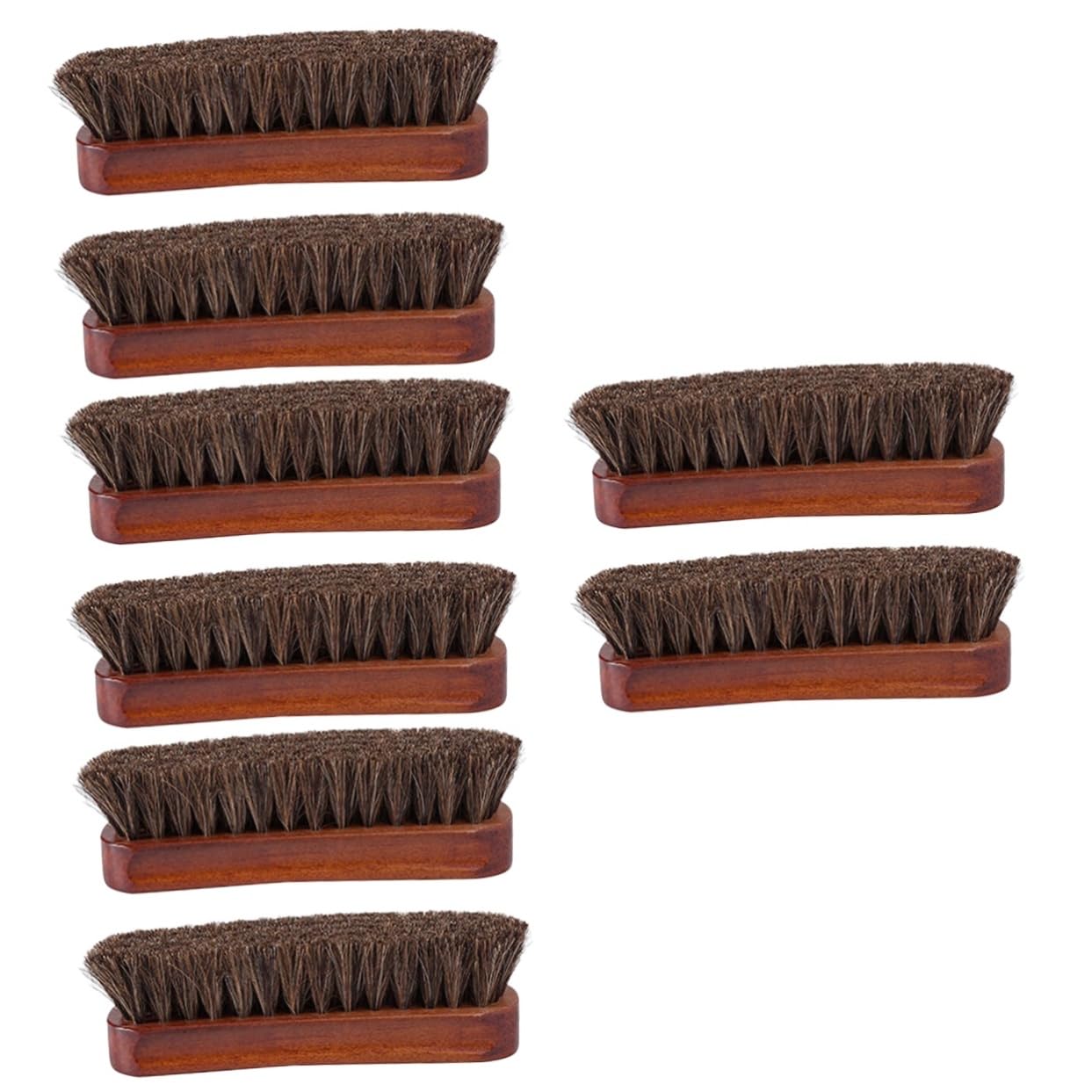 Ipetboom 4 Set Spazzola Per in Legno Pulitore Per Scarpe Spazzola Da Scarpe Pennello in Pelle Spazzole Per La Pulizia Pickele Per Scarpe Crine Di Cavallo 2 Pezzi*4