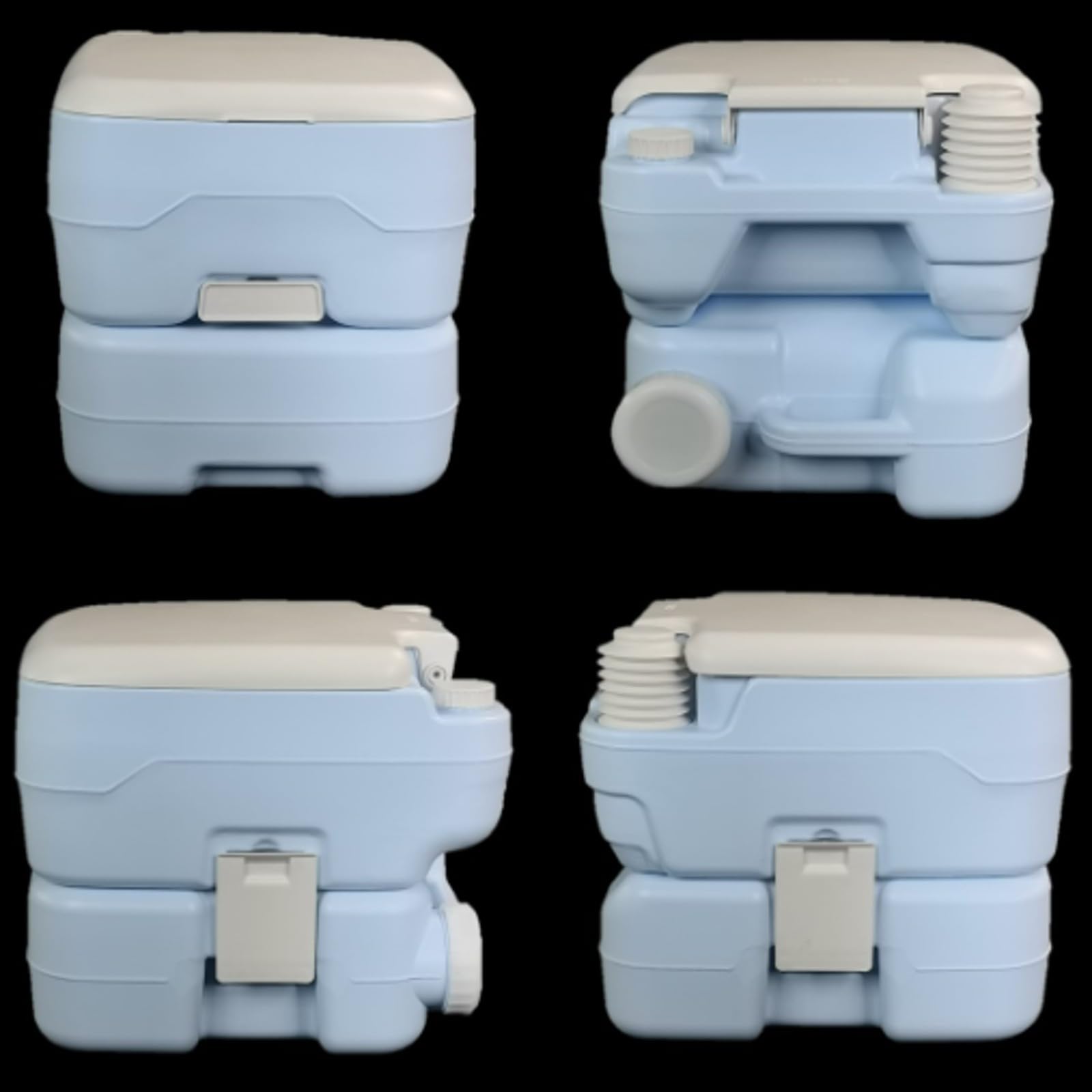 Inodoro Portátil con | Móvil, Váter Portátil con Tapa, Resistente, para Camping, Campistas, vehículos recreativos, 15L