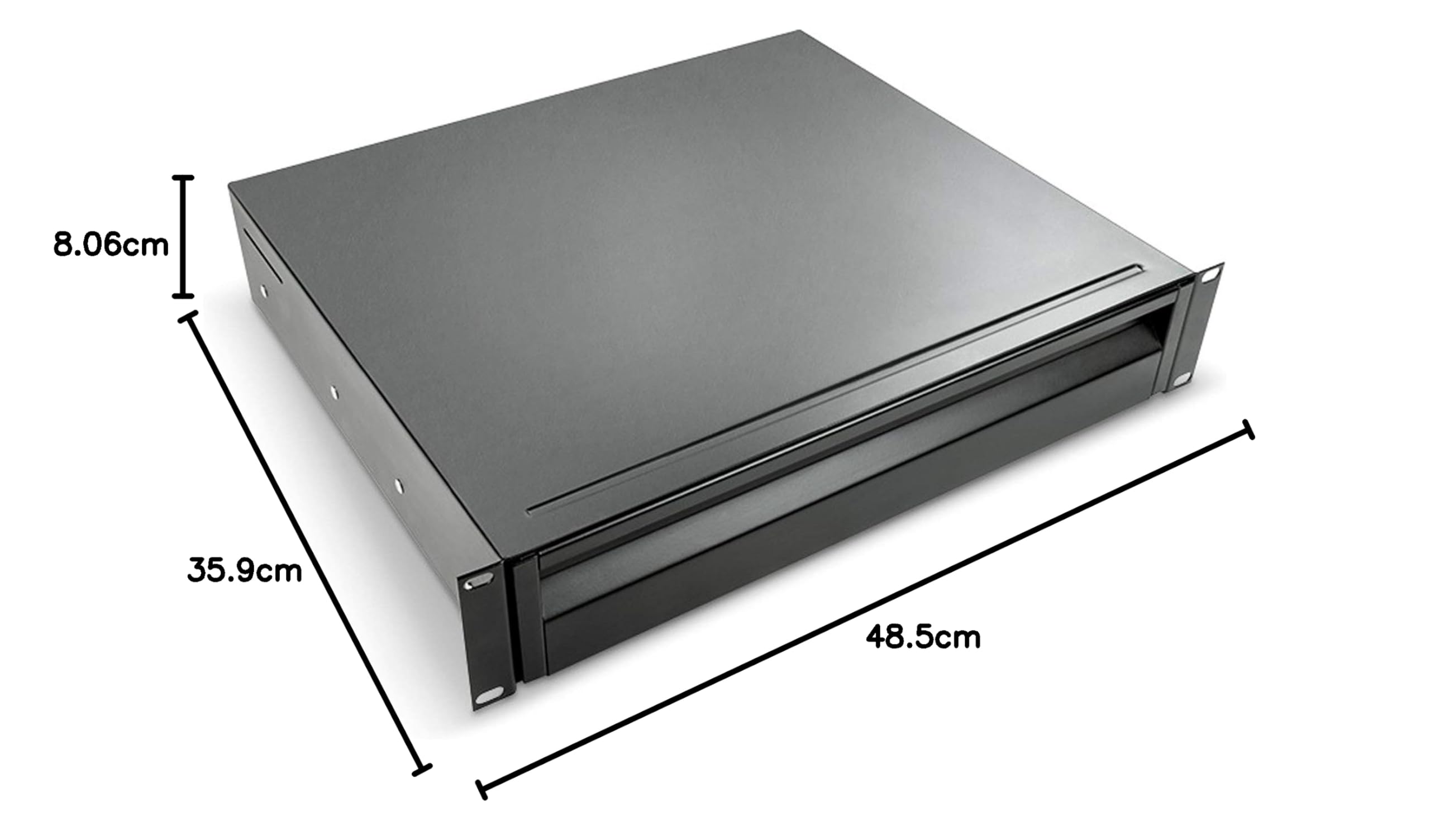 Adam Hall 19" Parts 874 E 02 ERGO 19" cassetto rack 2U