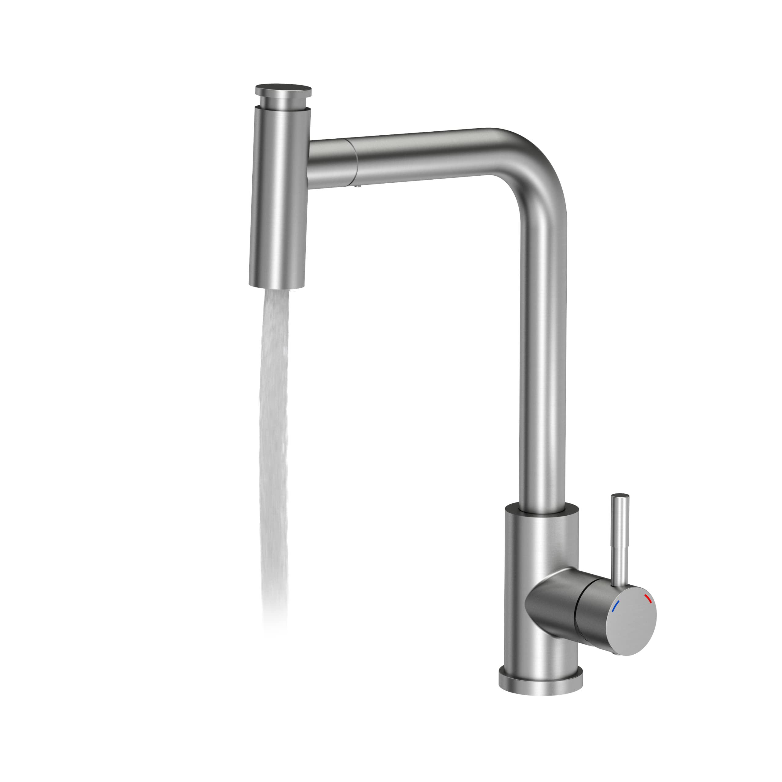 VBChome Fregadero con grifo gris 62 x 44 cm, granito, fregadero empotrado, superficie de goteo, reversible, fregadero de acero inoxidable compuesto + sifón.
