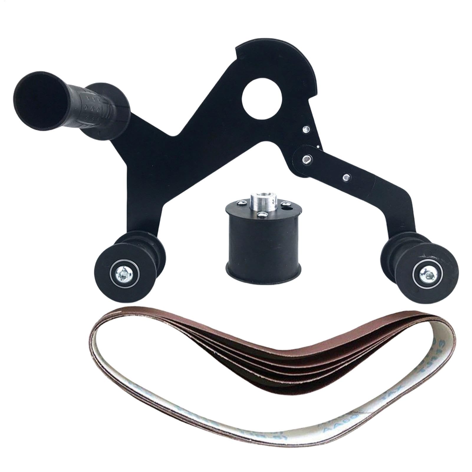 Lijadora de banda angular - Aditivo de lijadora de banda multifuncional | para amoladoras angulares | Herramienta de afilado resistente ajustable para proyectos de bricolaje de madera metálica