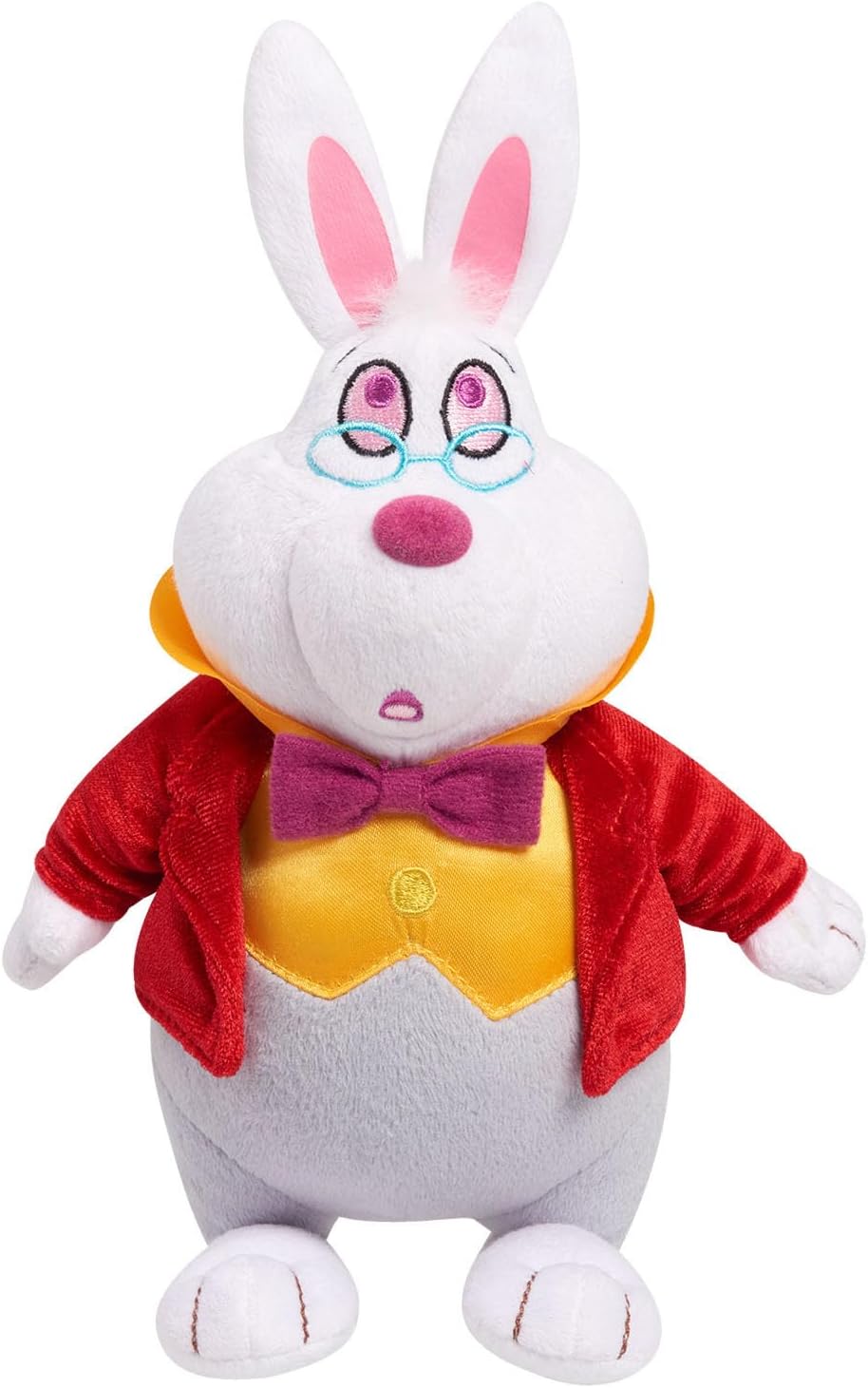 Disney Classics Collectible 7 Inch Beanbag Plush, White Rabbit, Disney's Alice in Wonderland, Stuffed Animal , Purple, Easter Basket Fillers, Gifts, Presents, Kids Toys for Ages 2 Up by Just Play