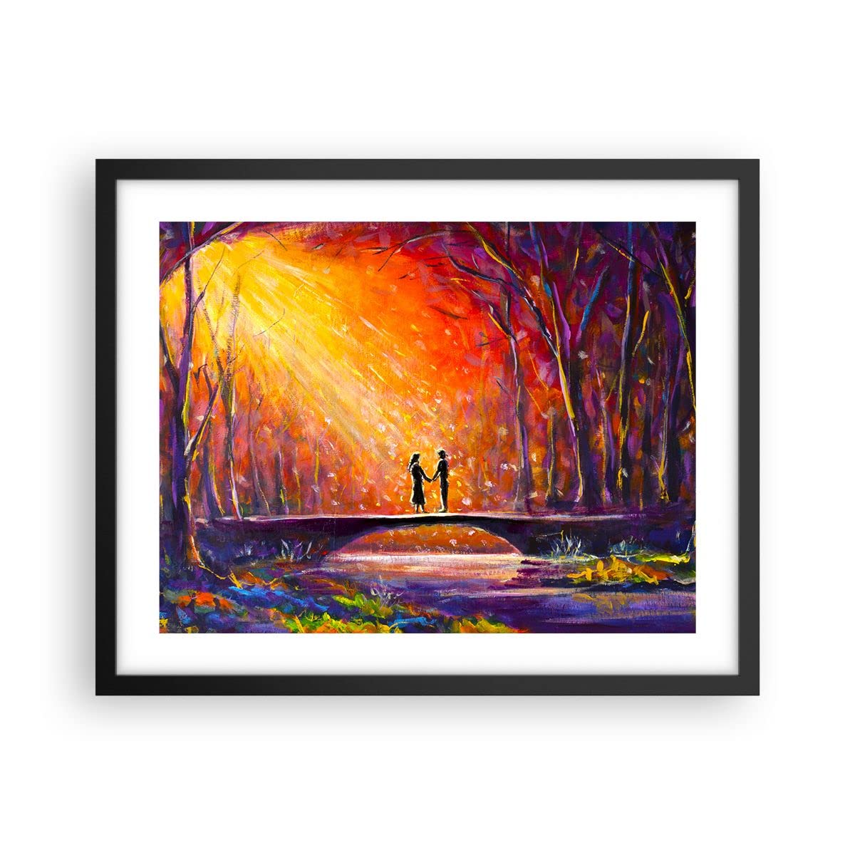 ARTTOR Poster Cadre Noir 50x40 cm Affiche Personnes Paysages - 3965 - P2B