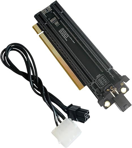 PCIe-bifurcatie x16 tot x8x8 PCIE4.0 x16 1 tot 2 Gen4-kaart SATA/4P