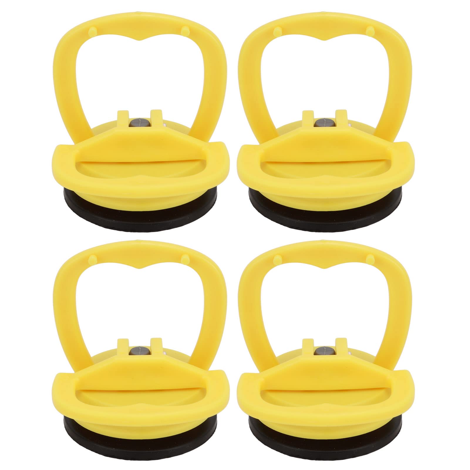 Beufee 4Pcs Glass Suction Cup, Power Grip Vacuum Lifter Small Dent Puller Strong Pulling Force Ergonomic Design Dent Design Colorful Car Dent Remover for Glass Tile