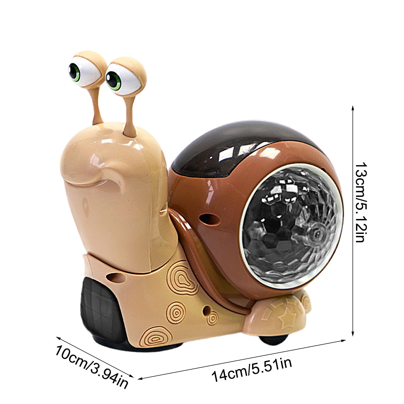 Glowing Snail Toys For 1 + Year Old, Interactive Crawling Snail Toy With Music & Light, Fun Sensory Toy For 1+Year Old Boys & Girls - Image 5