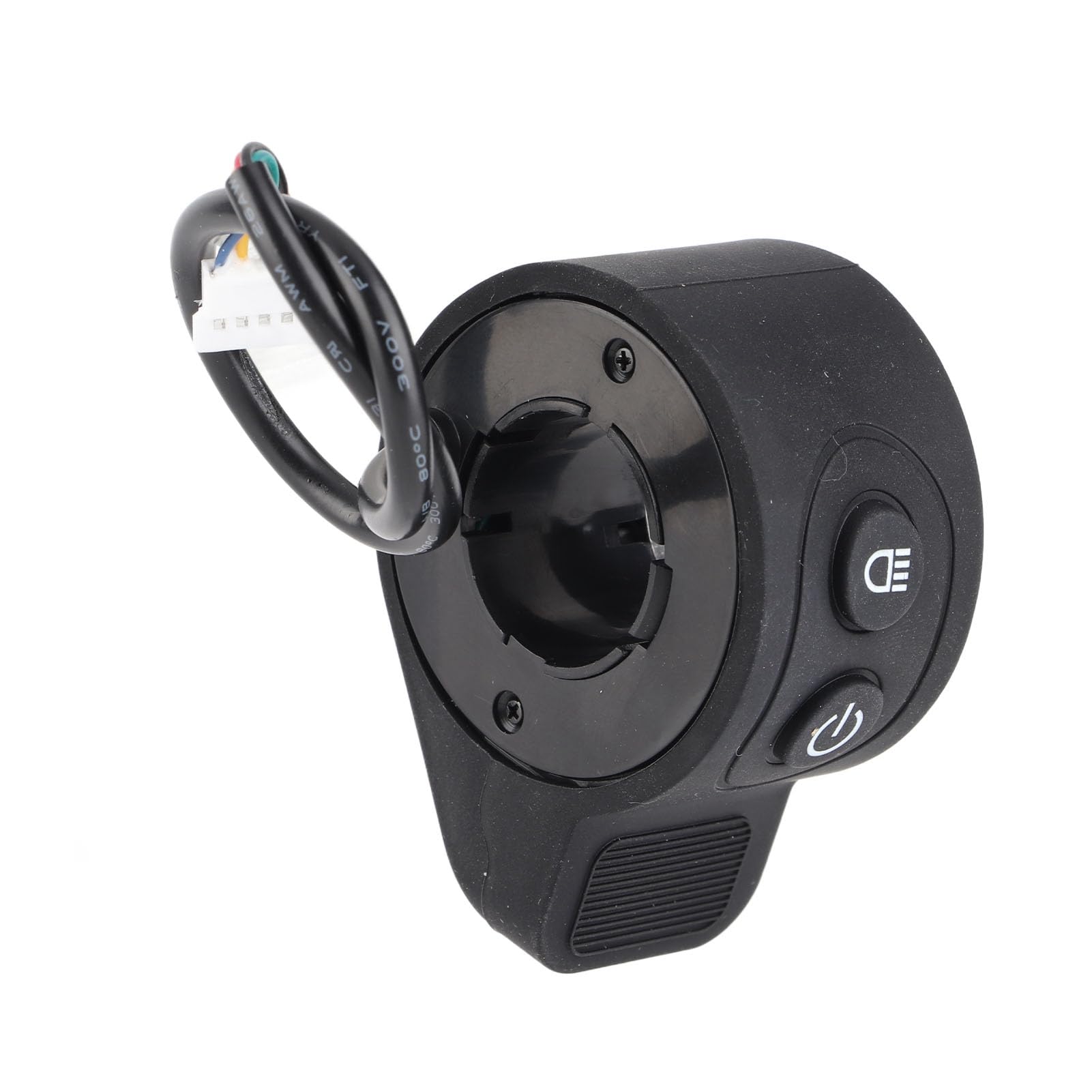 Acceleratore per Scooter Elettrico, Acceleratore a Rotazione Acceleratore a Pollice 5 Porte Porta ABS Scooter Elettrico Interruttore Integrato Acceleratore Acceleratore