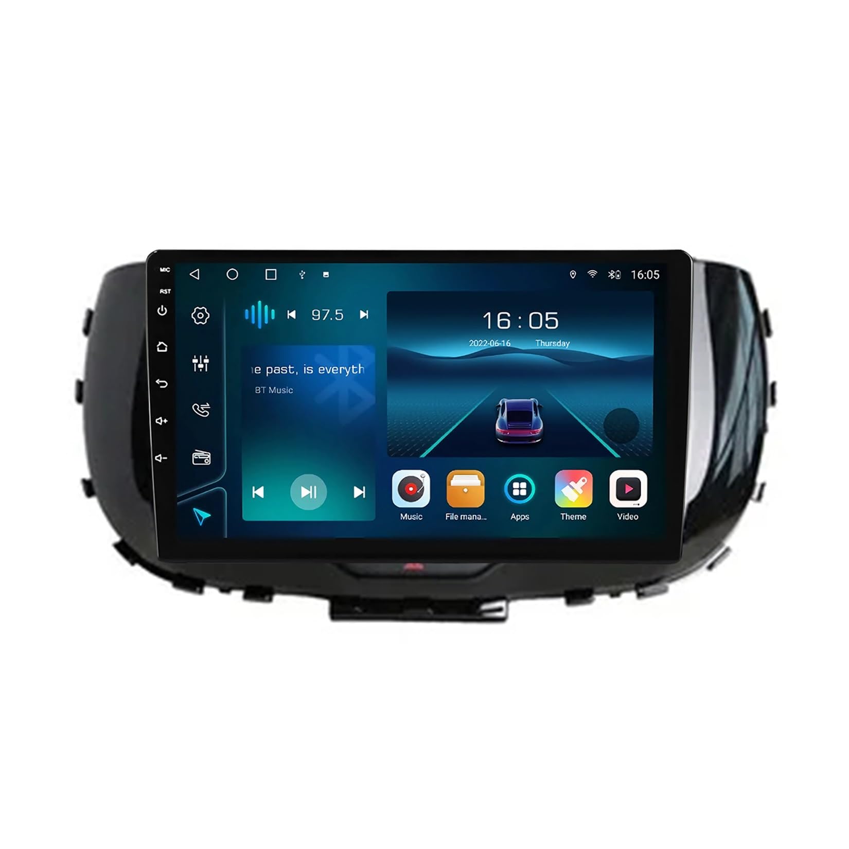 Autoradio Bluetooth pour Kia Soul résolvant les angles morts avec caméra de recul