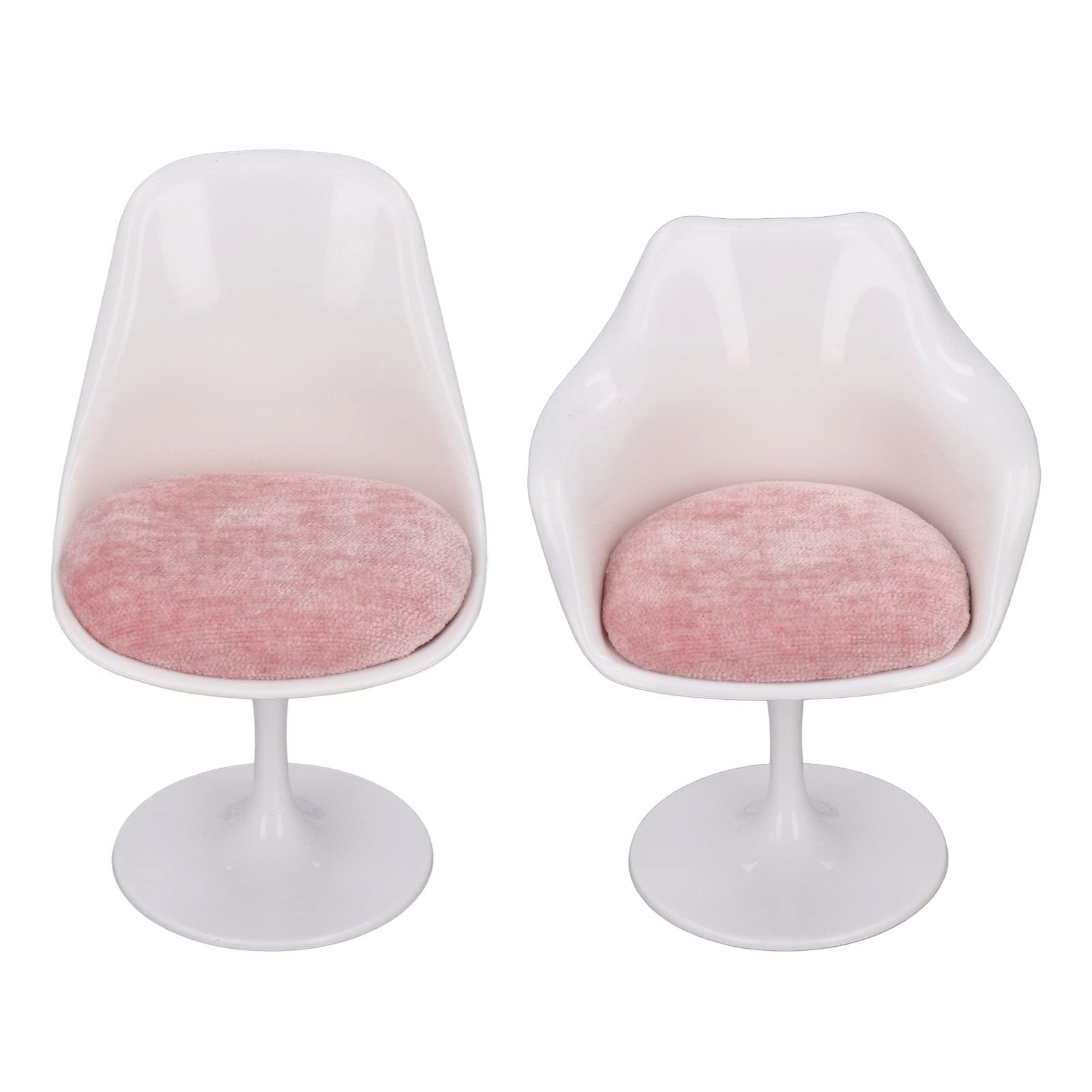 Bnineteenteam 1:6 Doll House Office Chair,Dollhouse Bar Chair for Dollhouse Accessories(Without Armrest)