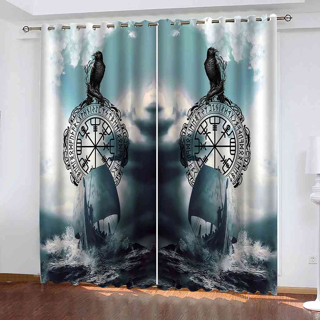 Rideaux occultants enfant 3D rideau oeillets thermique salon 140x160