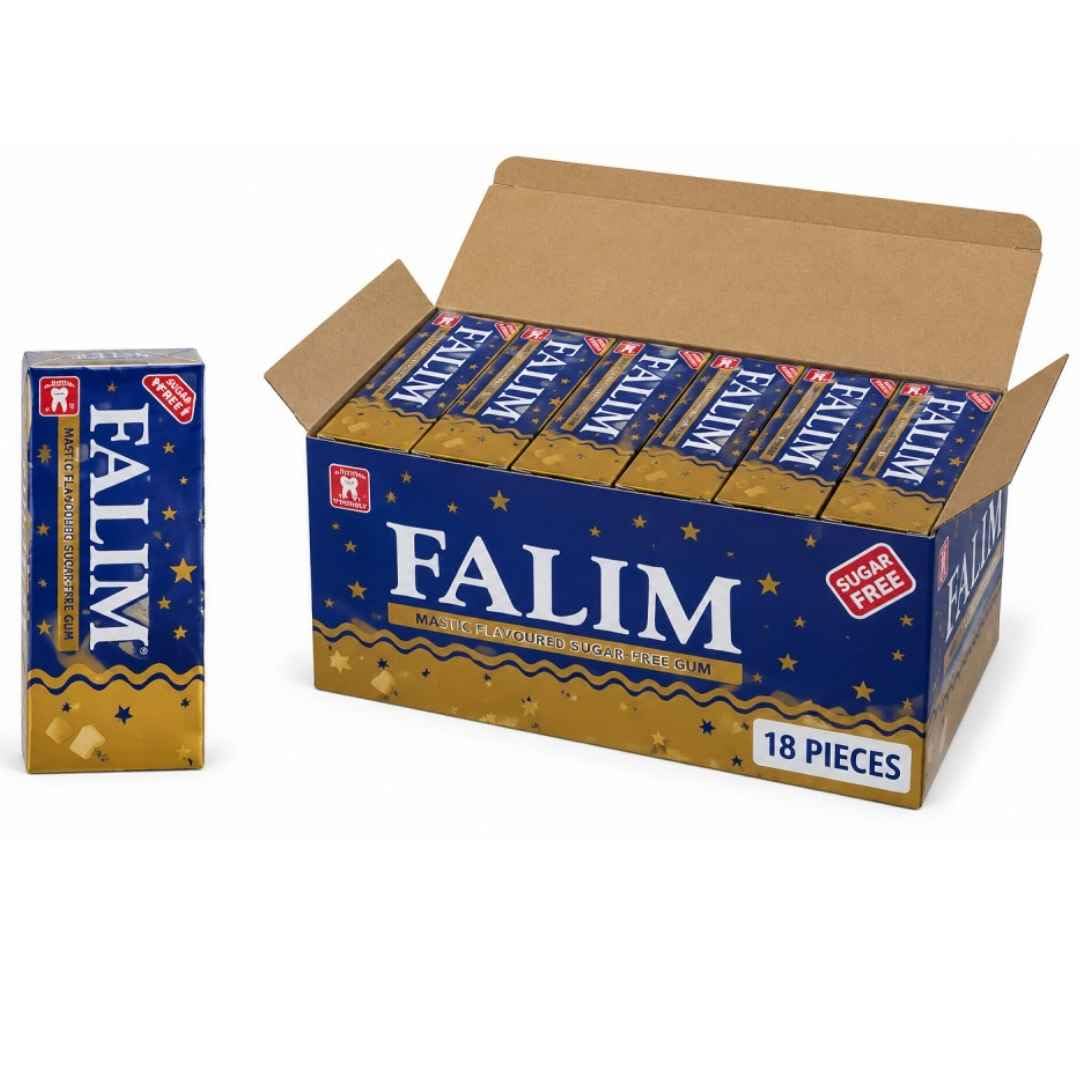 PUFAI Bundle – FALIM Zuckerfreier Kaugummi Mastix Geschmack – Frischer Atem & aromatischer Genuss, 5x20 Stück, 18 Packungen