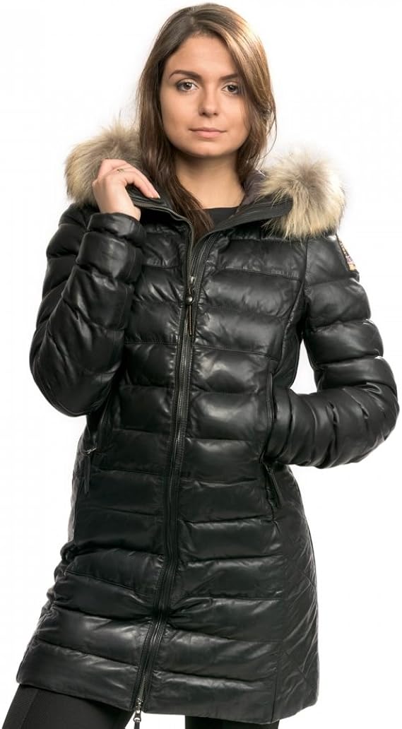 parajumpers demi leather coat