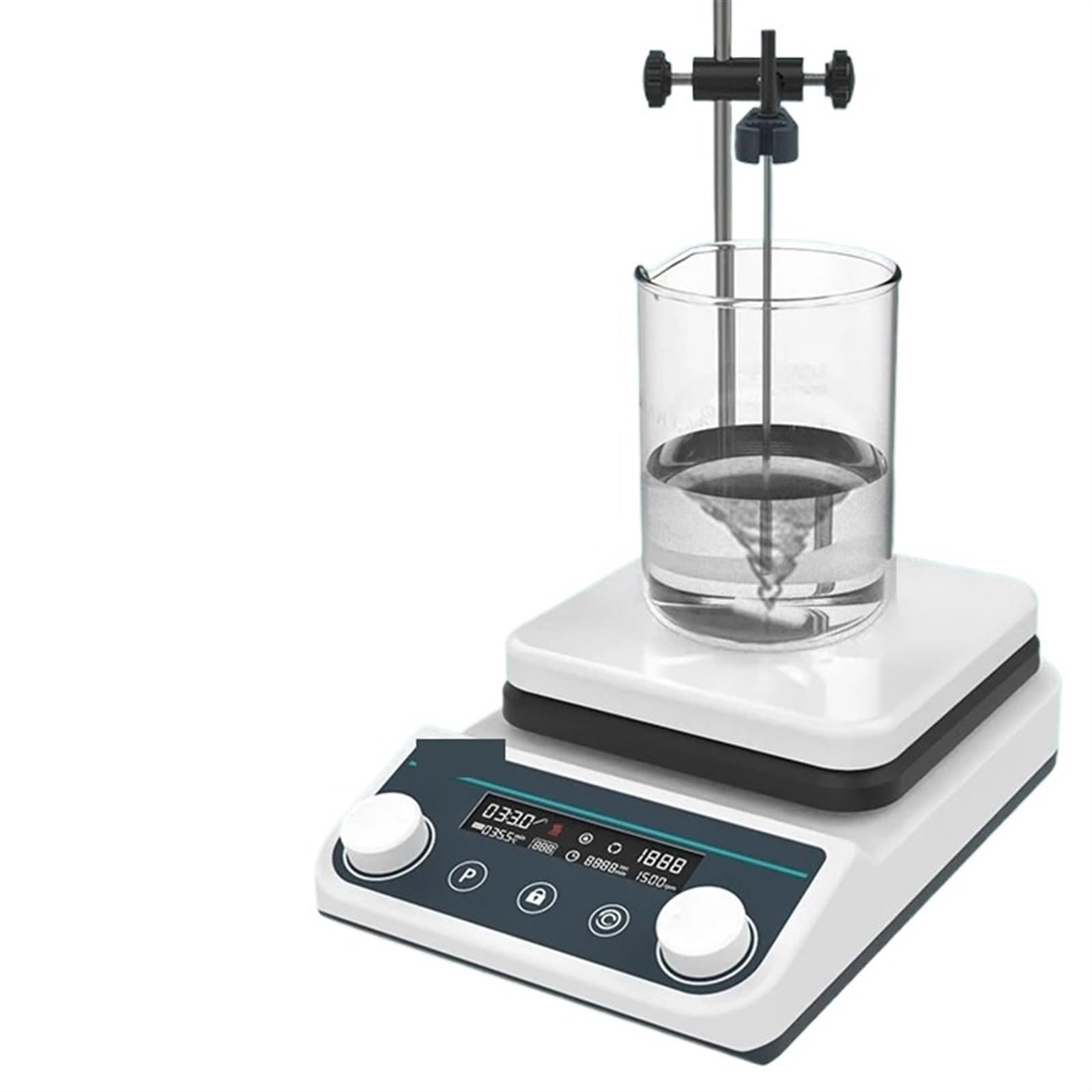 Mieszadło Magnetyczne, Cyfrowy wyświetlacz termostatyczny grzanie mieszadło magnetyczne płyta grzewcza sprzęt laboratoryjny 5L 1500 obr./min HS8Pro