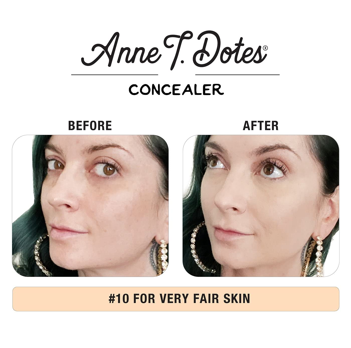 theBalm Anne T. Dotes Concealer #10, 10 (For Very Fair Skin), 0.32 oz.