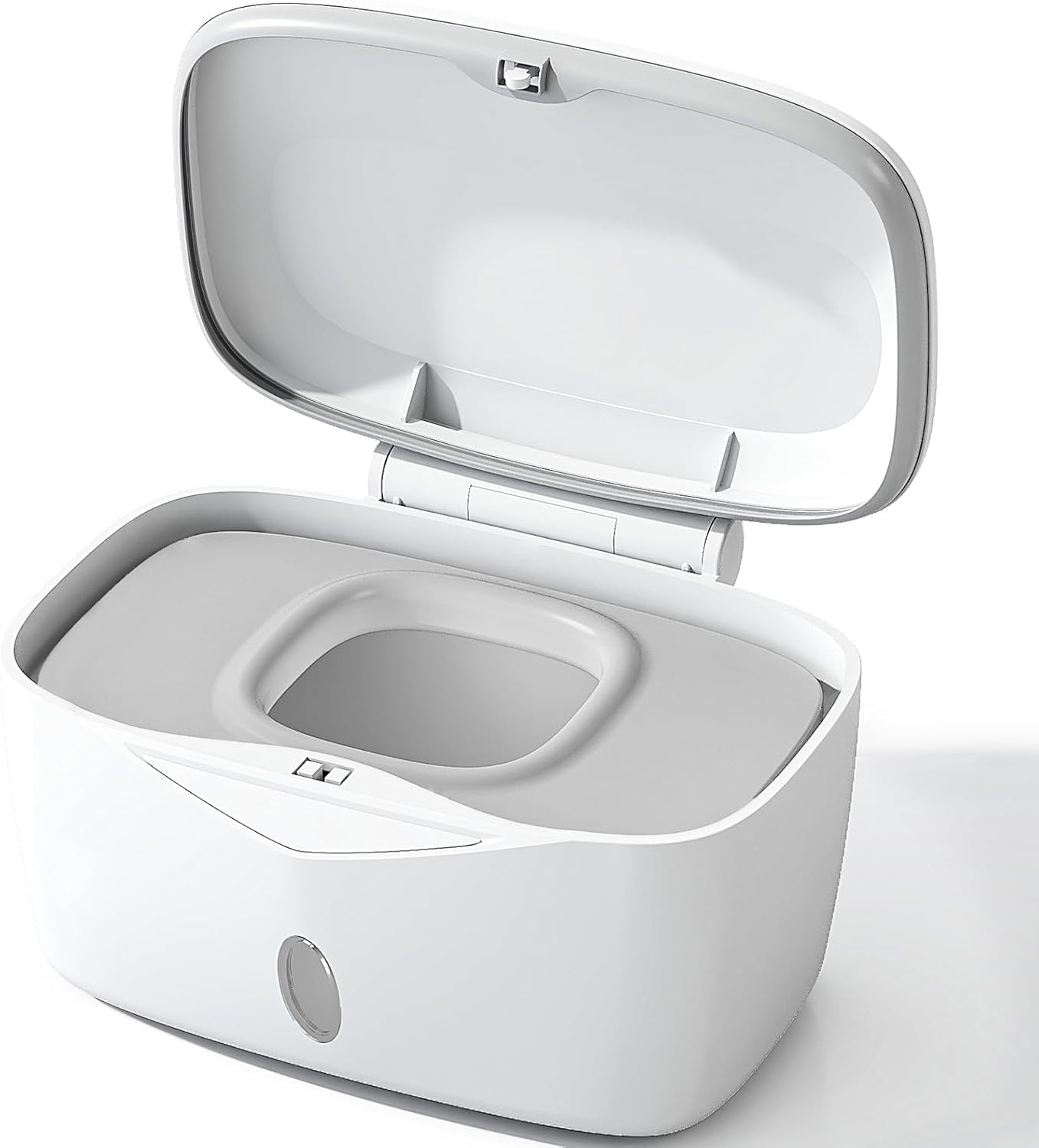 Wipes Dispenser, Perfect Pull Wipe Holder for Baby & Adult, Seposeve Refillable Wipe Container, Keeps Wipes Clean. Non-Slip, Easy Pull On-The-Go Wipes Dispenser, Grey