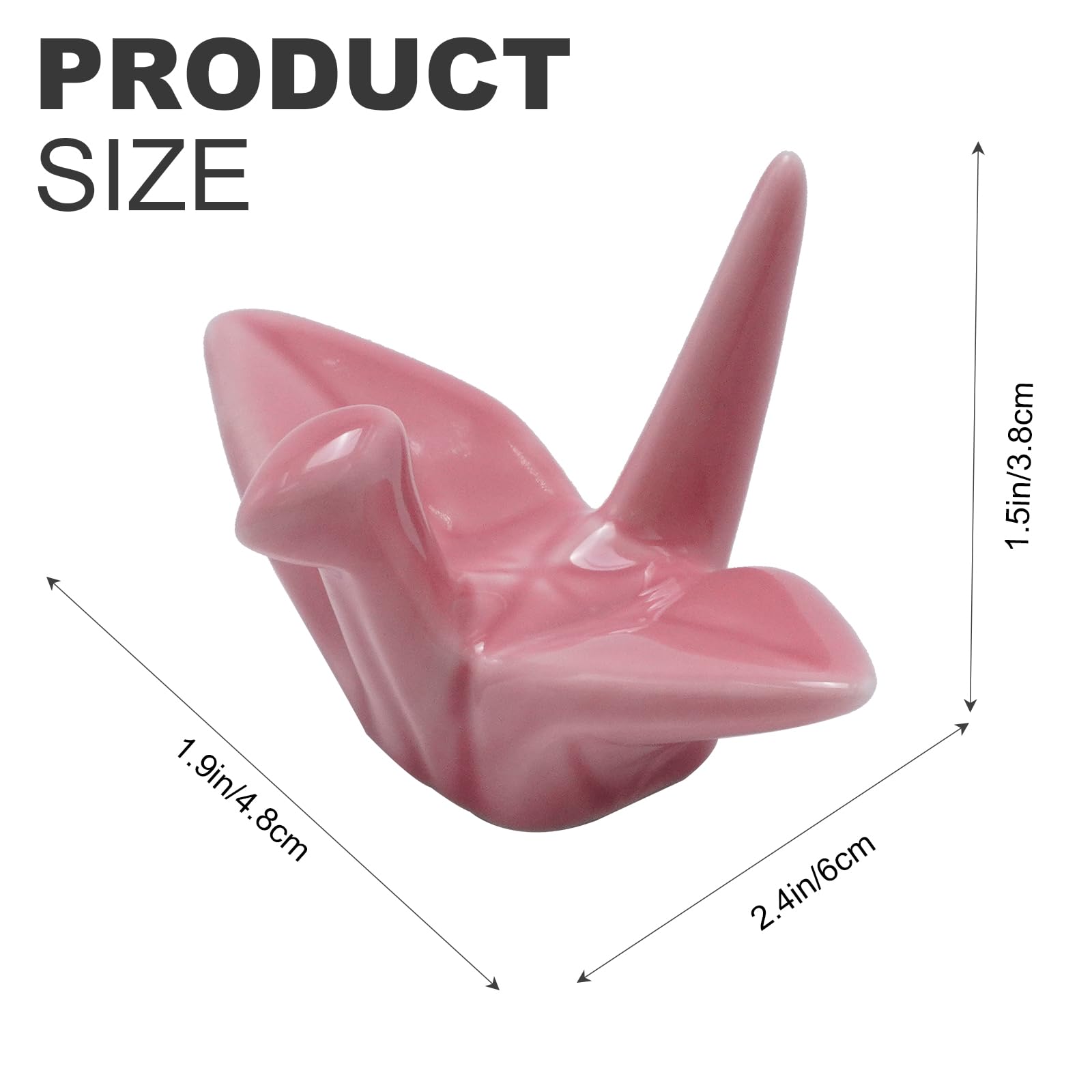 6 soportes de cerámica para palillos de porcelana para cuchara, palillos, cuchillos, vajilla, grúa de origami