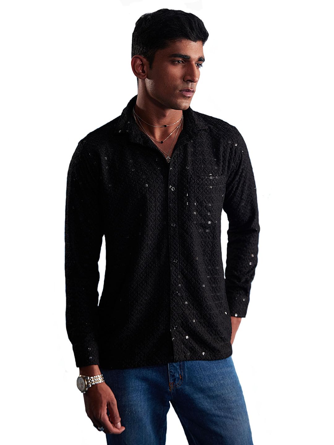 VM Men's Rayon Ethnic Shirt