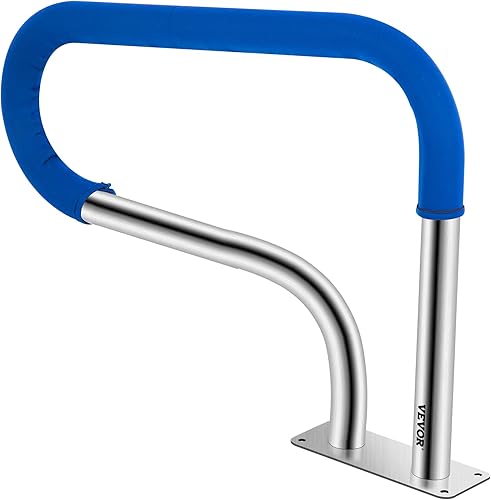 Miniatura 8 de Pasamanos para piscina, riel de escalera de piscina de 32 x 22.5, barandilla de acero inoxidable 304 para piscina, capacidad de carga de 375 libras,