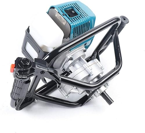 Miniatura 4 de Excavadora de agujeros de poste de barrena de 52 cc, 2 tiempos a gasolina, taladro de taladro para valla con brocas de 4 pulgadas, 8 pulgadas y