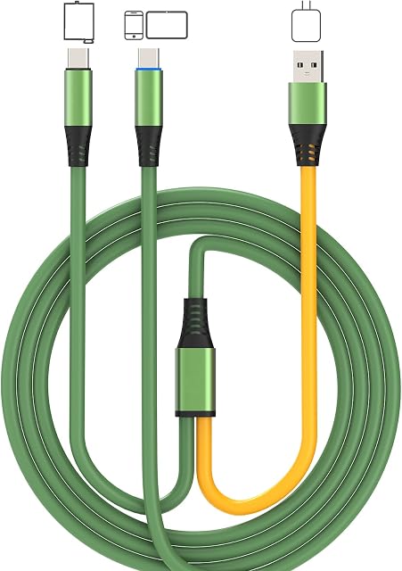 OTG DAC Cable with Charging for Headphone Amplifier, USB C Streaming Audio Cable Compatible with FiiO Amp, Audio Interface and Mixer to Phone, Tablet, Laptop