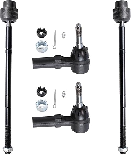 Miniatura 87 de Detroit Axle - 4 barras de acoplamiento delanteras para Hyundai Elantra Forte Koup Forte5, 4 extremos de barra de acoplamiento interiores y