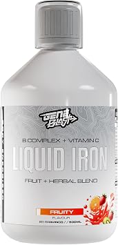 Liquid Iron | with Vitamin C & B-Complex | Vegan Supplement with Fruit Extracts | 500ml