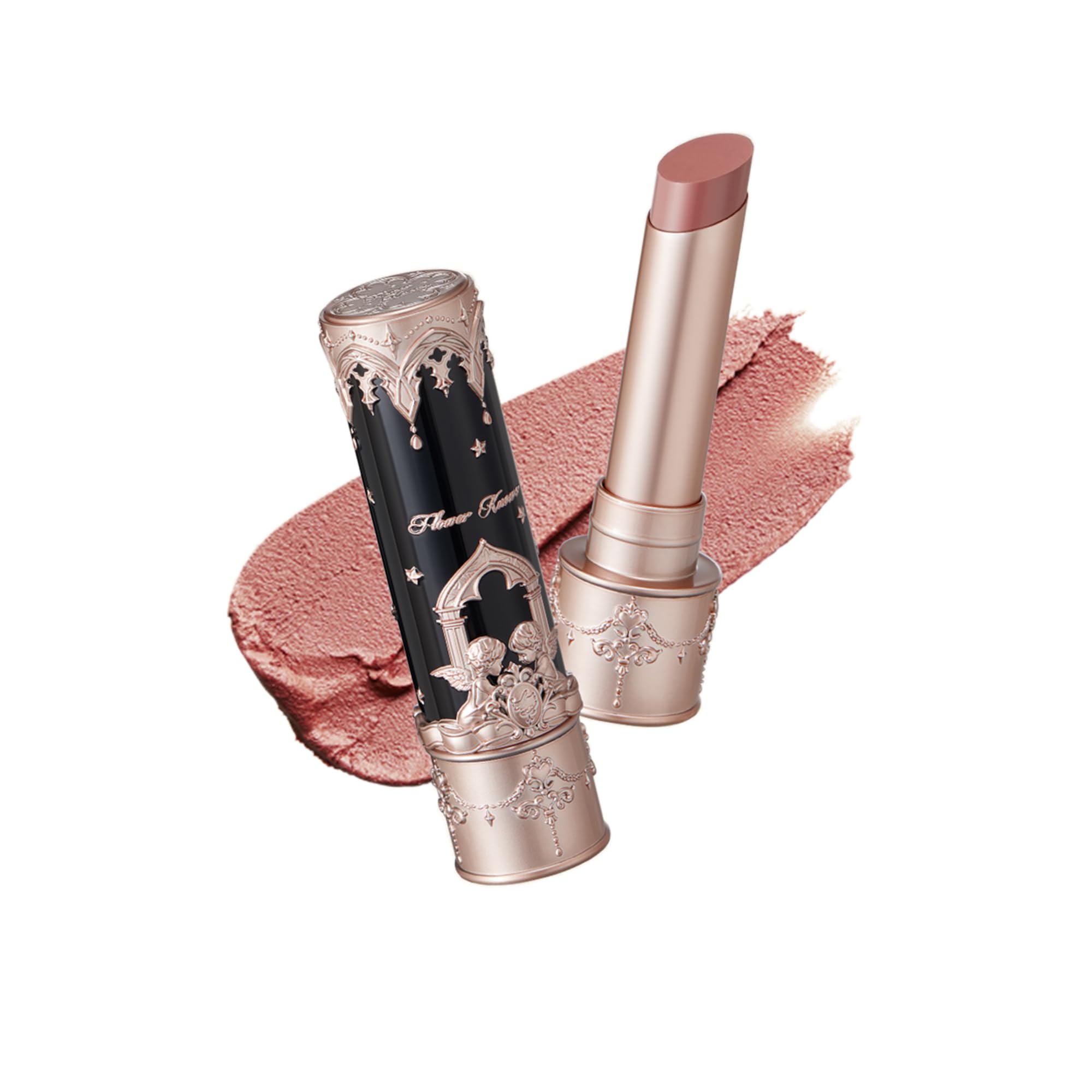 Flower KnowsLittle Angel Matte Lipstick - 3.5g, Waterproof, Long-lasting, Matte Finish (C07 Golden Wheat - Maple Nude)