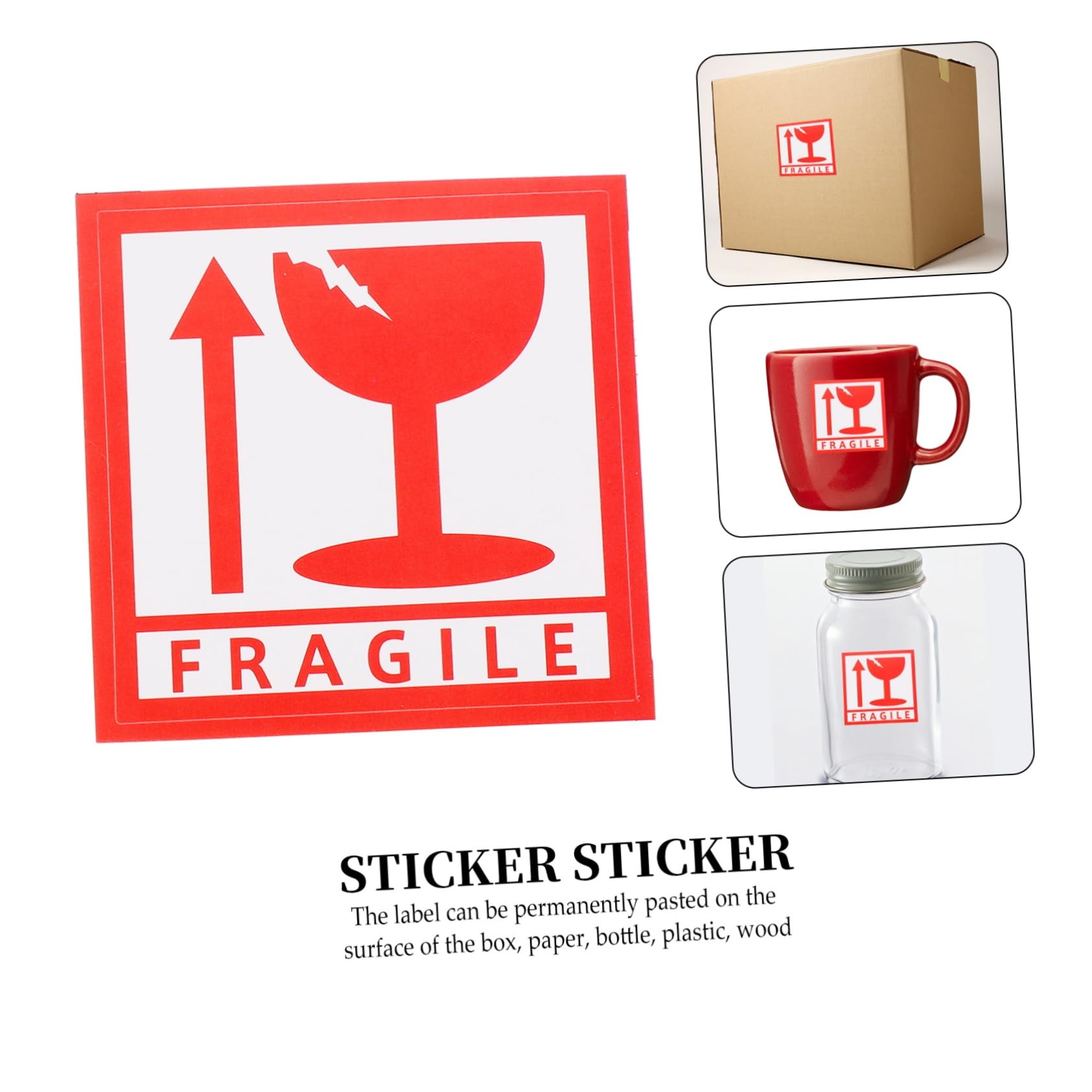 Autocollant Fragile Autocollant 1000 Pièces Cuivre pour Emballage