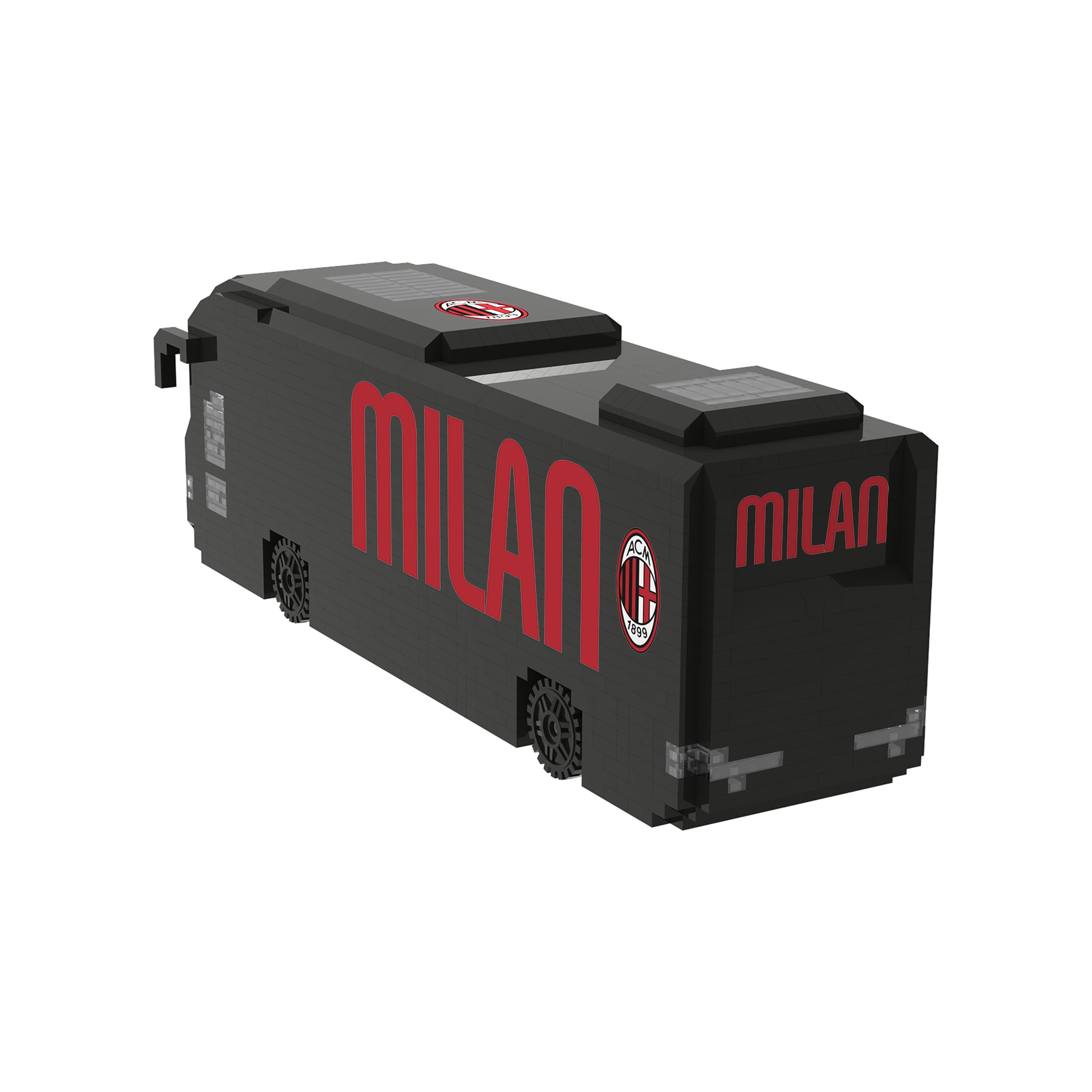 AC Milano BRXLZ 3D Bricks Autobus Squadra Calcio Giocattolo Costruzione Modello