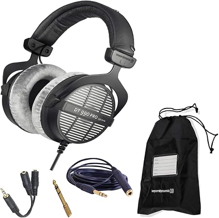 Beyerdynamic DT 990 Pro 250 Ohm Open-Back Studio Mixing - Cuffie da studio  con custodia morbida, splitter per cuffie e 1 anno di garanzia : Amazon.it:  Elettronica