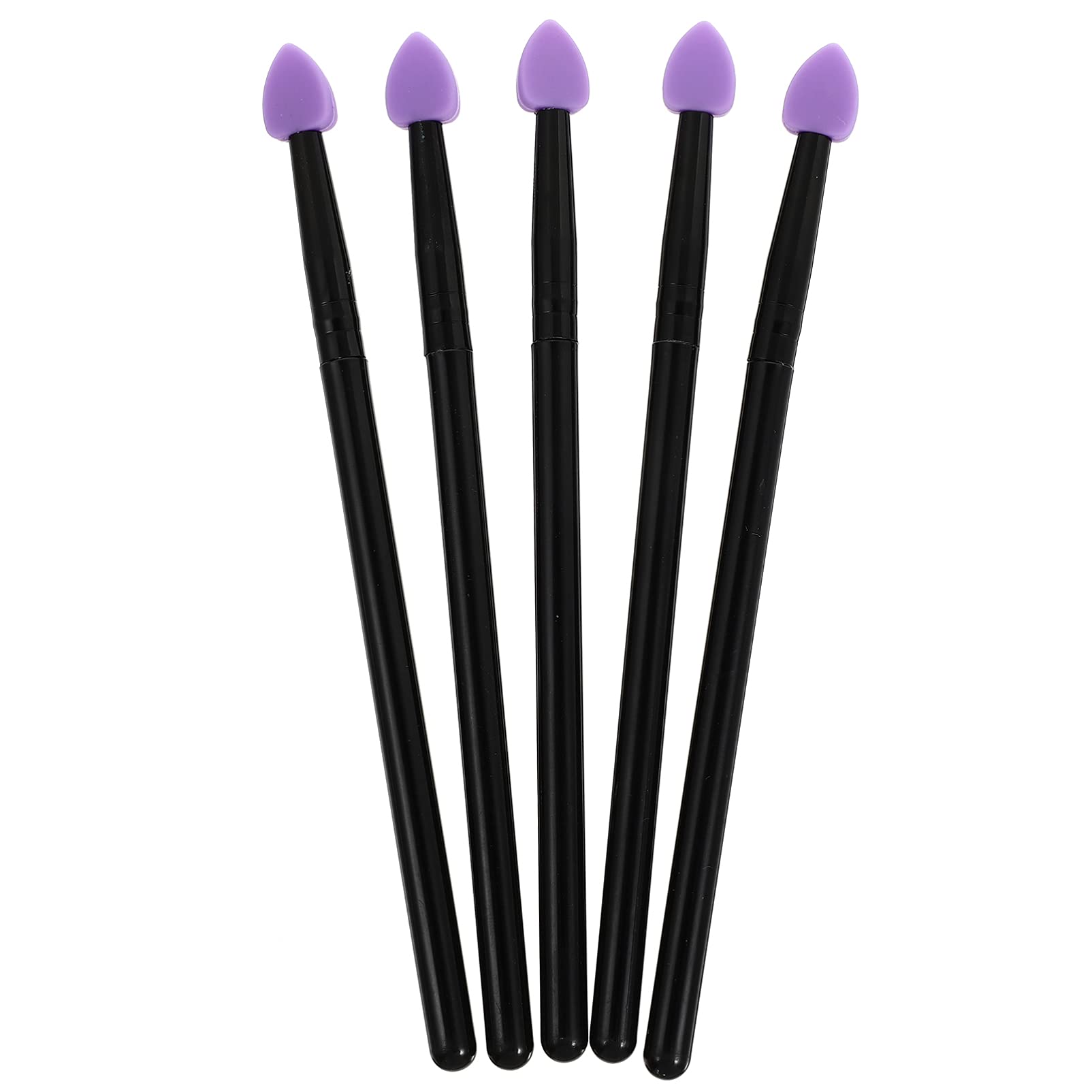 5pcs Silicone Eyeshadow Eye Shadow Applicator Silicone Makeup Brush for Eye Shadow Eyeliner Eyebrow Lip Makeup
