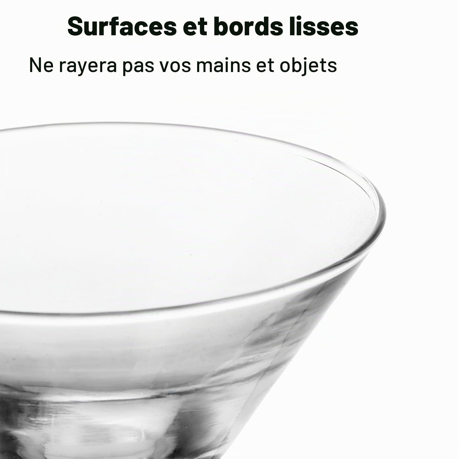 Lot de 6 Verres à Martini - 160 ml - Verres Cosmopolitan - Pour Fête, Maison, Mariages, Dîners